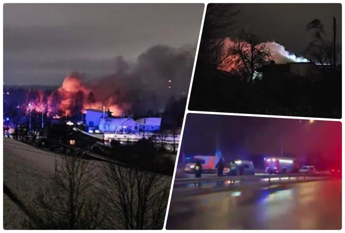 PRVE SLIKE UŽASA, TERETNI AVION U LITVANIJI ZAKUCAO SE U STAMBENU ZGRADU?! Haos u Viljnusu, pretvorio se u buktinju, gori svud unaokolo (foto)