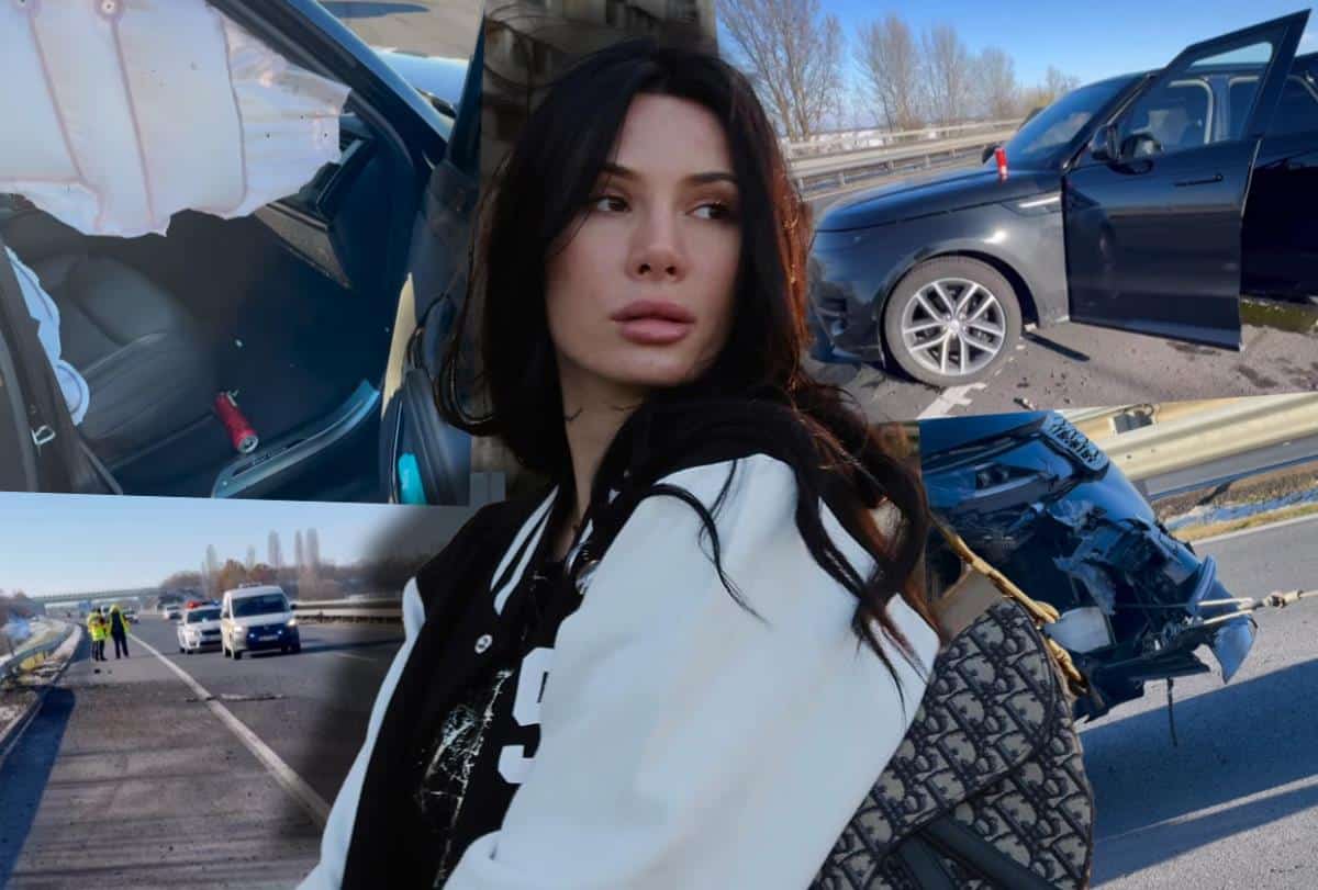 DŽIP LETEO SKORO 2 METRA! Una Kablar doživela strašnu nesreću na auto-putu, snimci sa mesta nesreće su jezivi