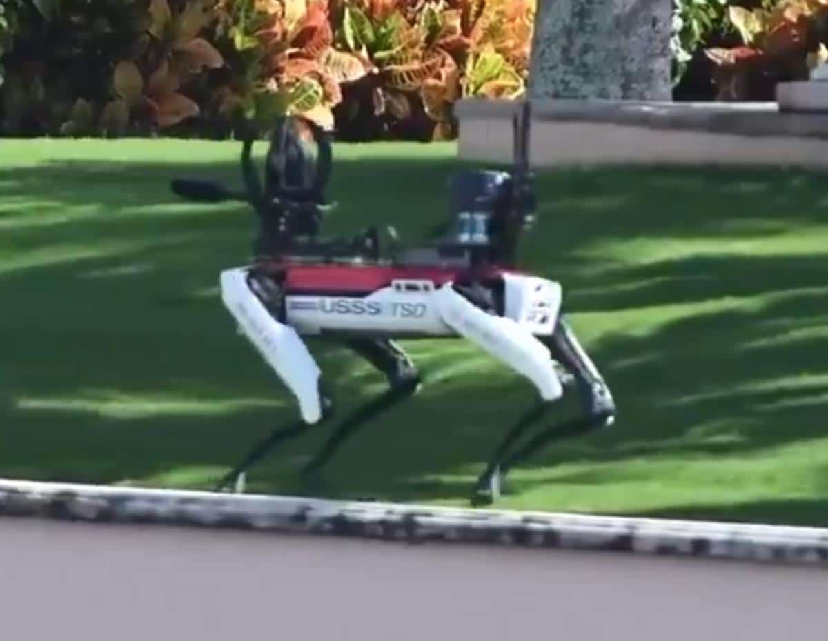 PlanetaPlanetaNEVEROVATNO OBEZBEĐENJE DONALDA TRAMPA: Psi roboti naoružani mitraljezima patroliraju kućom 24 sata dnevno (VIDEO)5 · Reaguj 25 · Reaguj 2