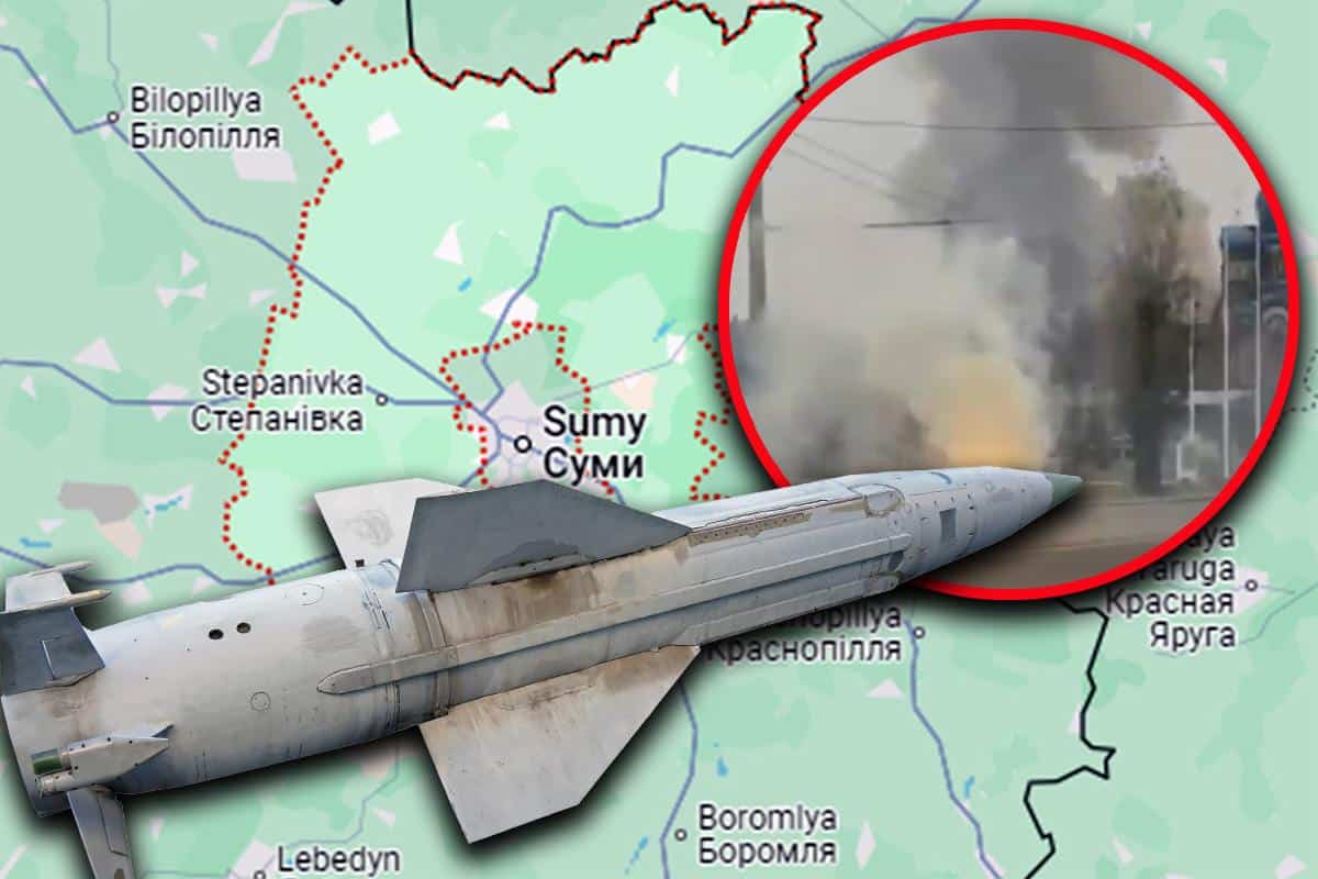 RUSKA RAKETA POGODILA VRTIĆ, IMA MRTVIH! Projektil ispaljen na stambenu zgradu u ukrajinskom gradu Sumi, snimak sa mesta napada (VIDEO)