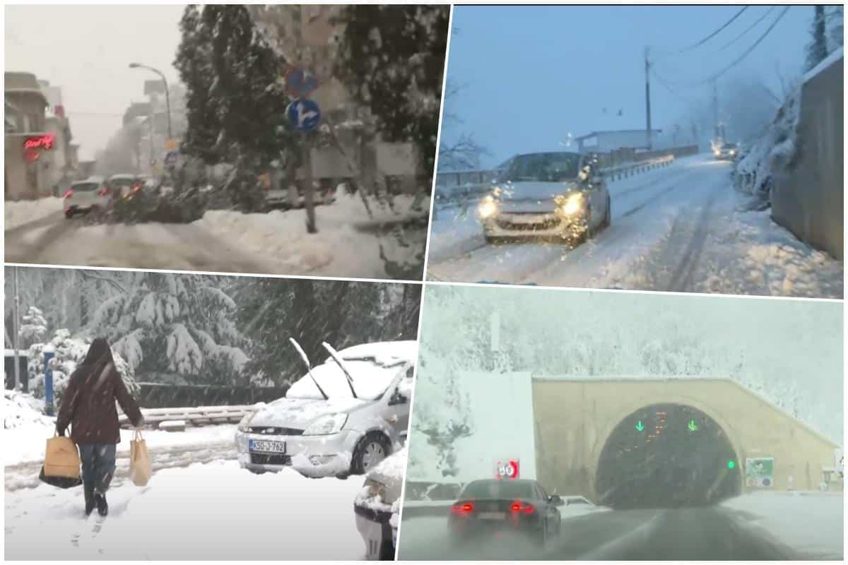 SNEG PRAVI SVE VEĆI HAOS U REGIONU: 180.000 ljudi nema struju, škole zatvorene, saobraćaj obustavljen, SVE JE ZAVEJANO (FOTO/VIDEO)