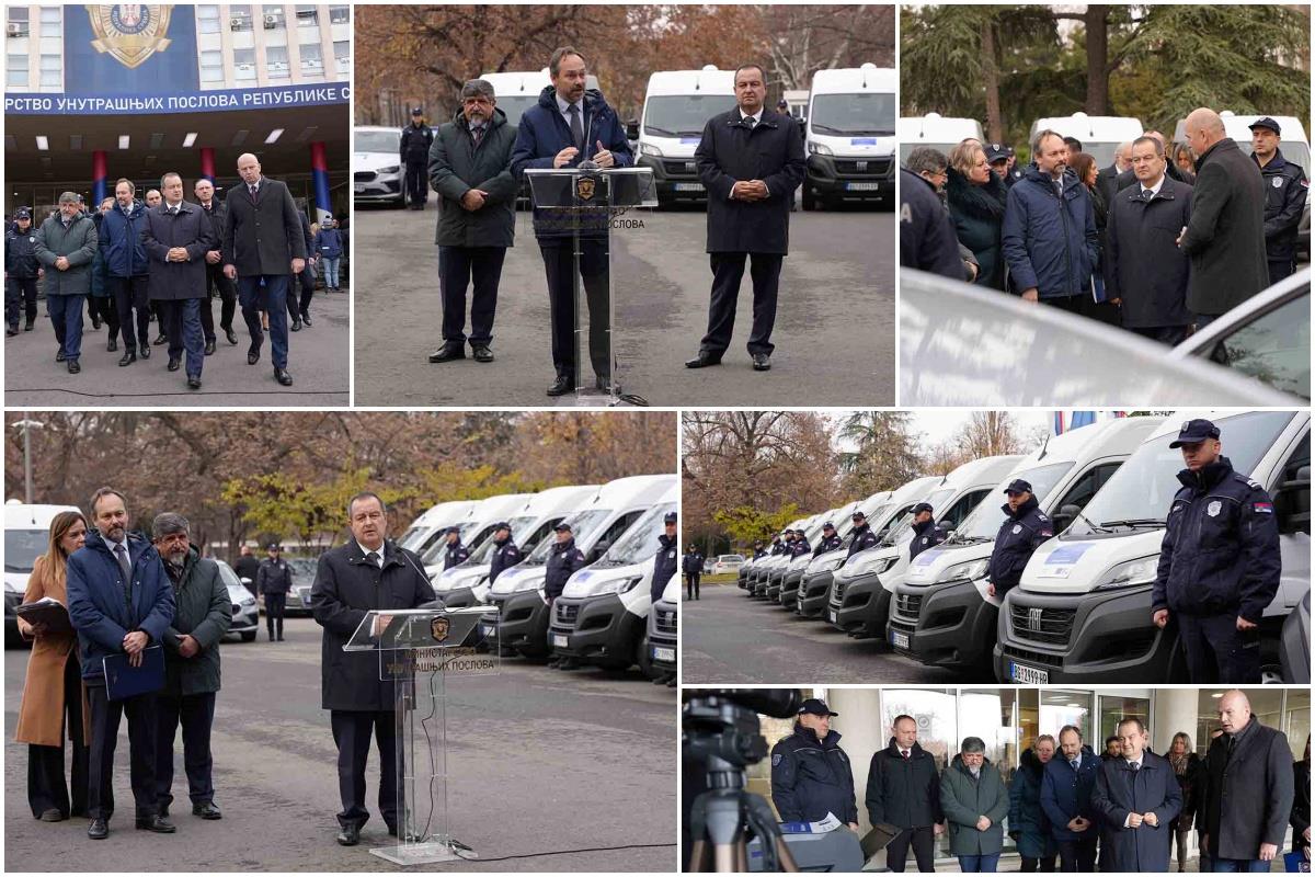 MINISTAR POLICIJE PRISUSTVOVAO PRIMOPREDAJI DONIRANIH VOZILA I OPREME IZ FONDA EU: Nova vozila će doprineti efikasnosti i mobilnosti naše granične policije