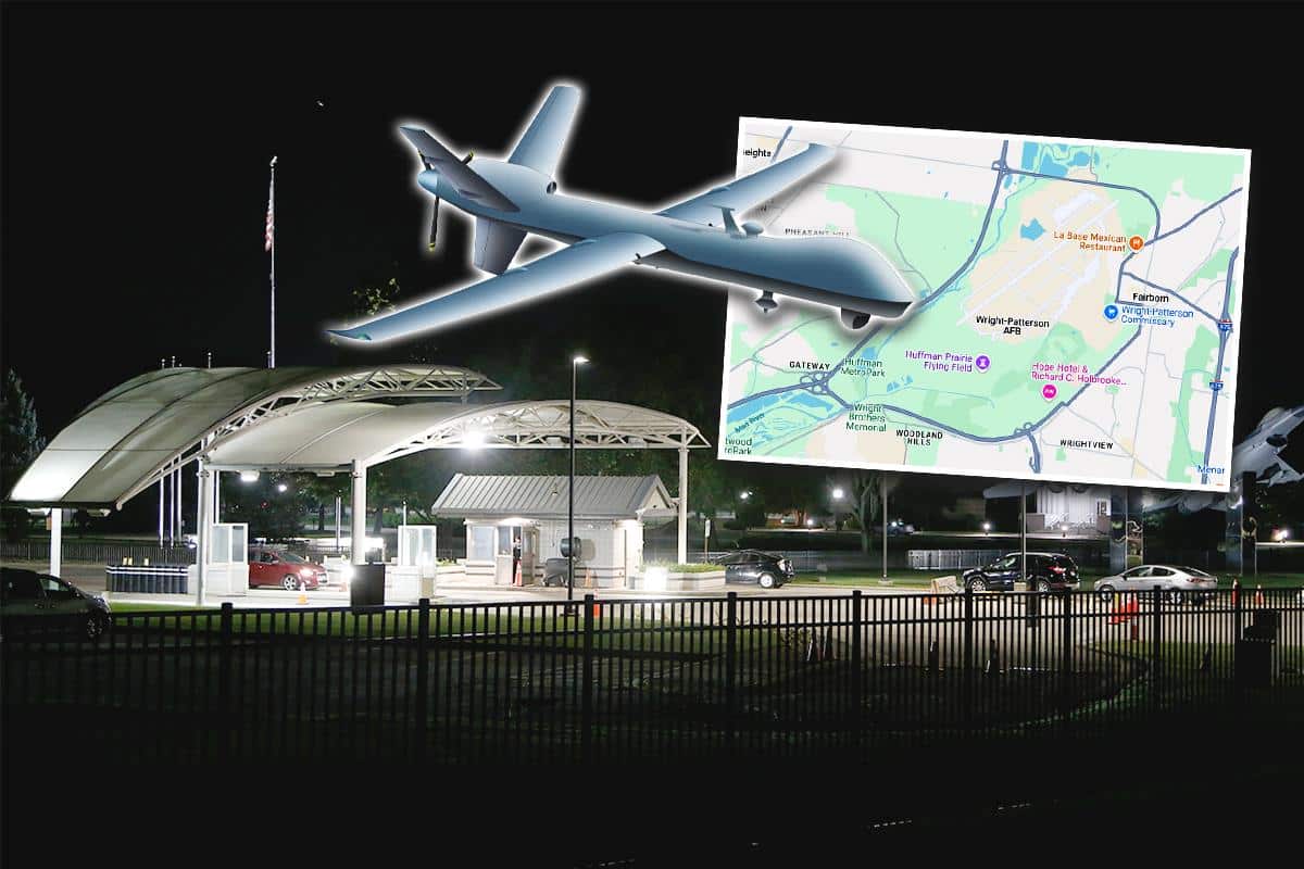 UZBUNA U AMERIČKOJ BAZI U KOJOJ JE POTPISAN DEJTON, KLJUČNA ZA RATNU AVIJACIJU! Zbog misterioznih dronova satima bio zatvoren vazdušni prostor u Ohaju