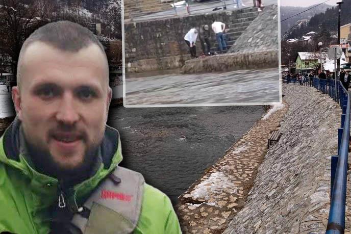 POJAVIO SE SNIMAK SPASAVANJA DEVOJČICE IZ LEDENE ĐETINJE NA BOŽIĆ: Ovako je Marko heroj iz nabujale reke izvukao dete na sigurno (video)