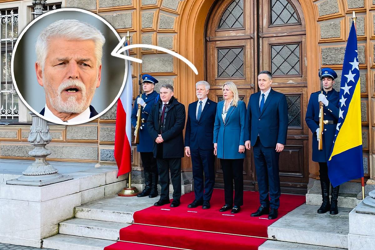 PETR PAVEL U POSETI BIH: Češkog predsednika dočekali članovi Predsedništva Željka Cvijanović, Denis Bećirović i Željko Komšić