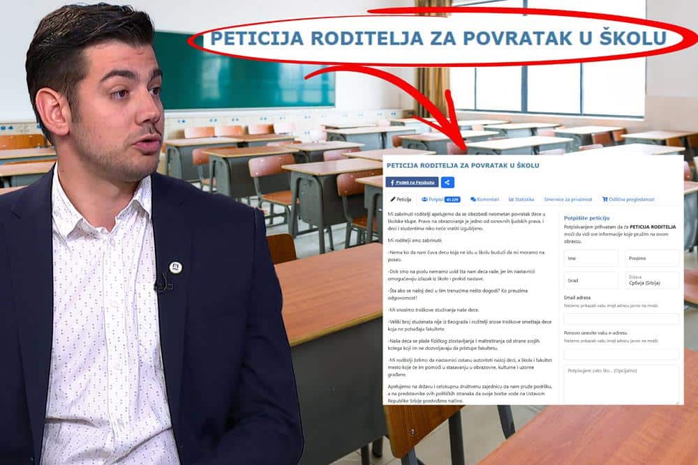 “Vreme neumitno curi, a deca su najveći gubitnici sukoba”: Više od 45.000 roditelja zahteva da se đaci vrate u škole i da se nastava odvija normalno!