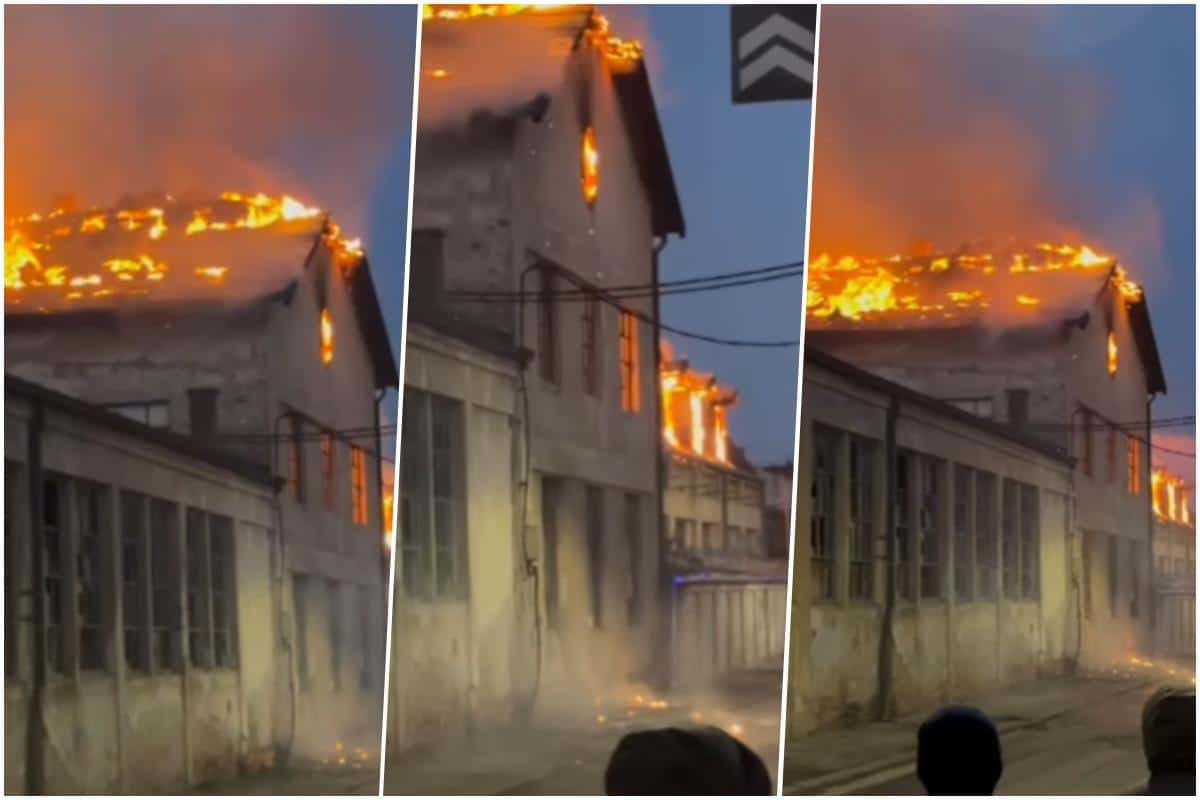 VELIKI POŽAR U NIŠU Gori zgrada “Prosvete”, vatra preti da se proširi i na okolne objekte! (VIDEO)