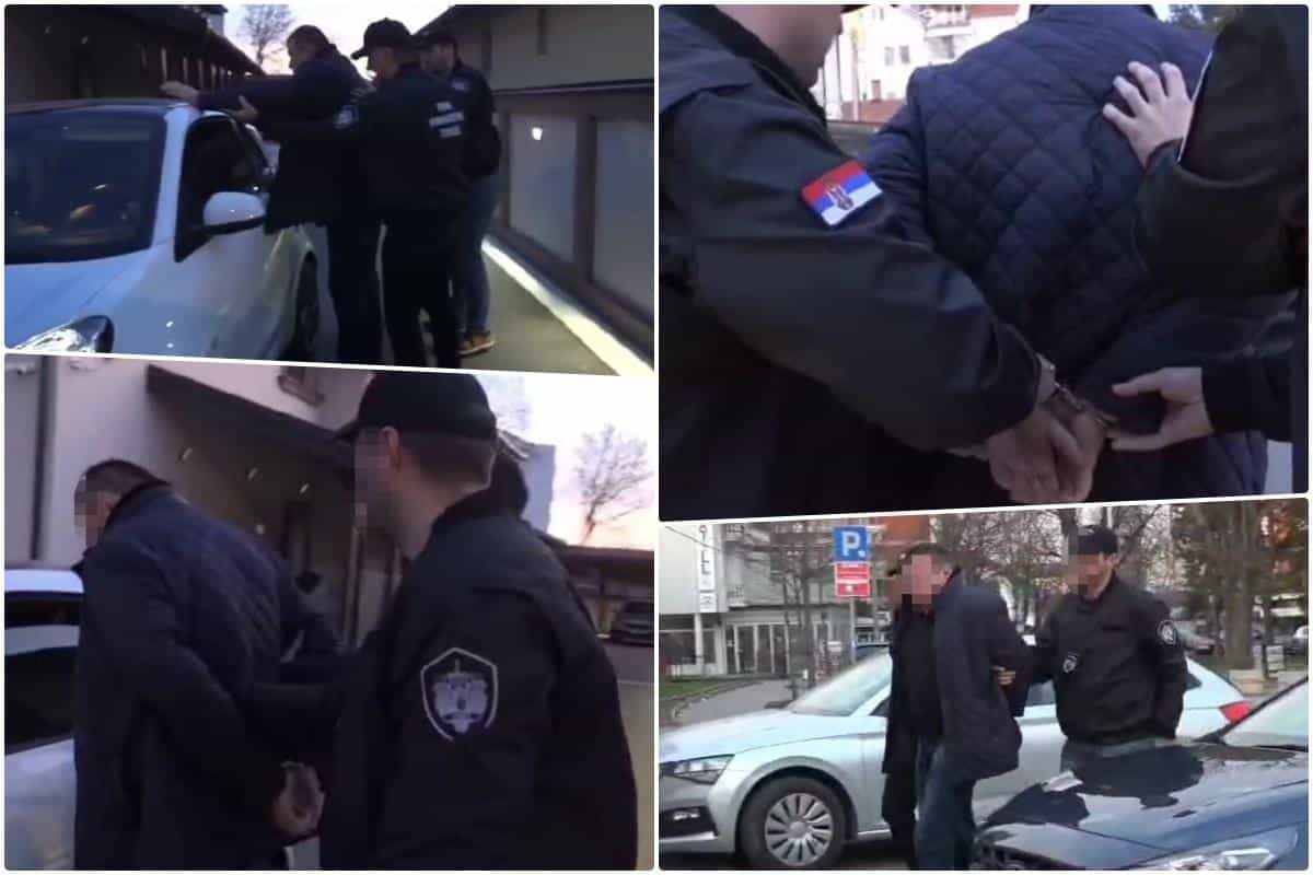 POGLEDAJTE KAKO JE UHAPŠEN MILORAD GRČIĆ: Priveden u zoru, u svojim kolima, u opštini mu našli gomilu novca, silne evre, franke i nakit (VIDEO)