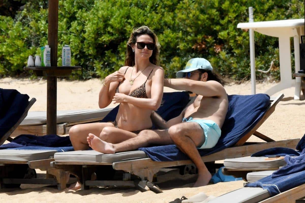 Hajdi Klum u tanga bikiniju pozira na terasi: Slavna manekenka pomera granice smelih izdanja, ovo je dosad najvrelije (FOTO)