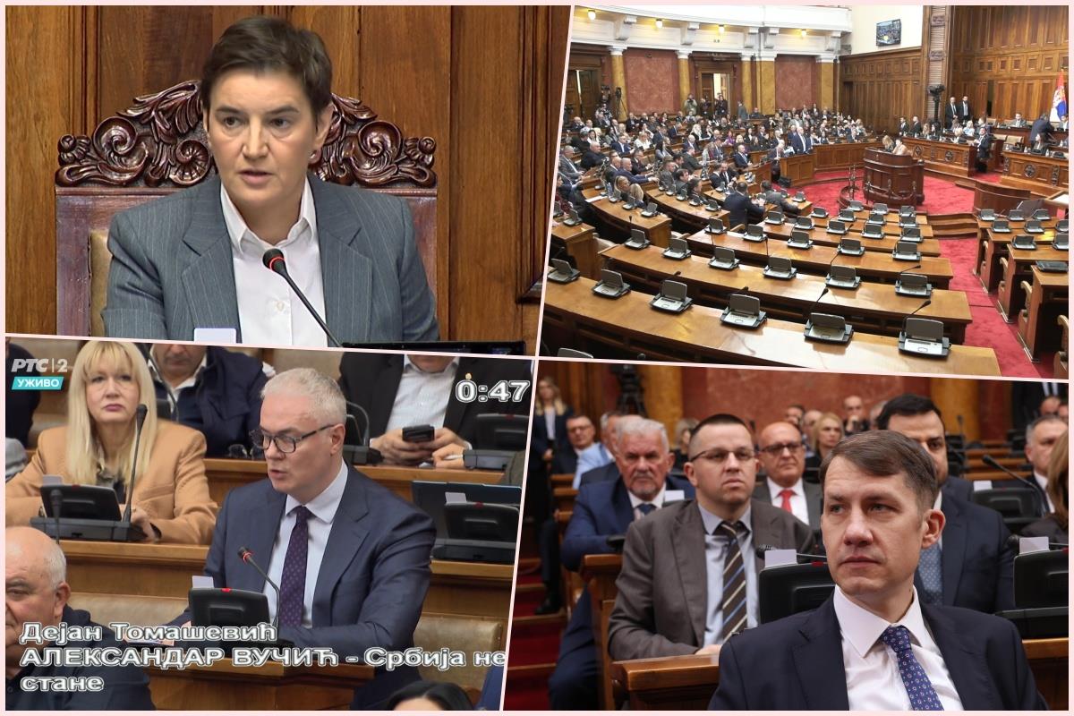 SKUPŠTINA ZAVRŠENA ZA DANAS, NASTAVAK SUTRA! “JUČE JE NAŠA DRŽAVA NAPADNUTA” Petrašinović: Da se neko smeje i ushićen skače što je povredio nečiju bebu…