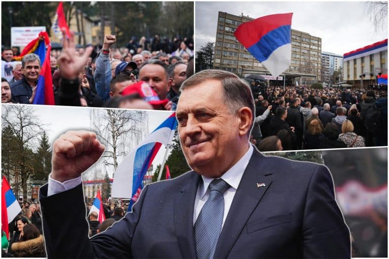 UŽIVO SKANDALOZNO! NALOG ZA HAPŠENJE DODIKA IZDAT NA NJEGOV ROĐENDAN! Naoružani policajci čuvaju predsednika Republike Srpske, oglasio se ministar! (VIDEO)