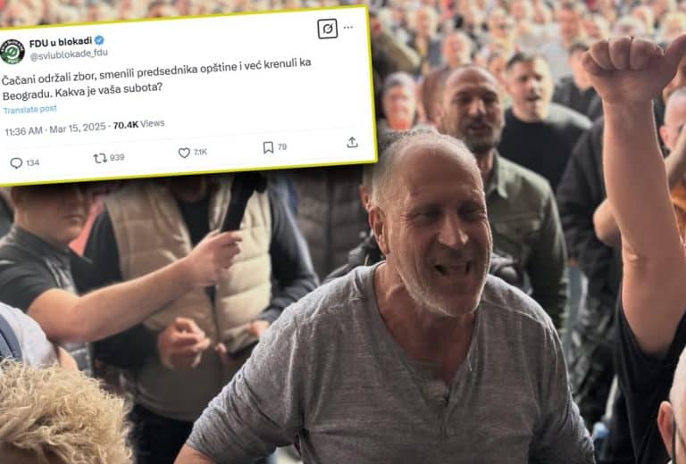 DIREKTAN POZIV NA NASILJE: Studenti blokaderi objavili skandalozan tvit posle INCIDENTA U ČAČKU (FOTO)