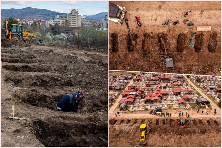 RAKA DO RAKE ZA ANĐELE: Potresne scene u Kočanima – proširuju gradsko groblje da sahrane danas žrtve (FOTO)