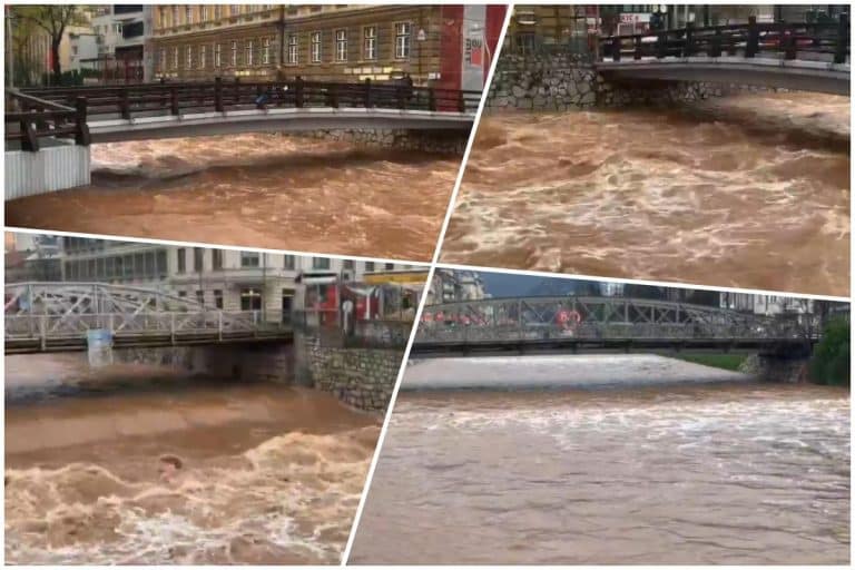 KIŠA NE STAJE, MILJACKA NABUJALA: Građani primetili i čudnu boju, a biće samo sve gore! “Zaštitite sebe i imovinu” (FOTO)