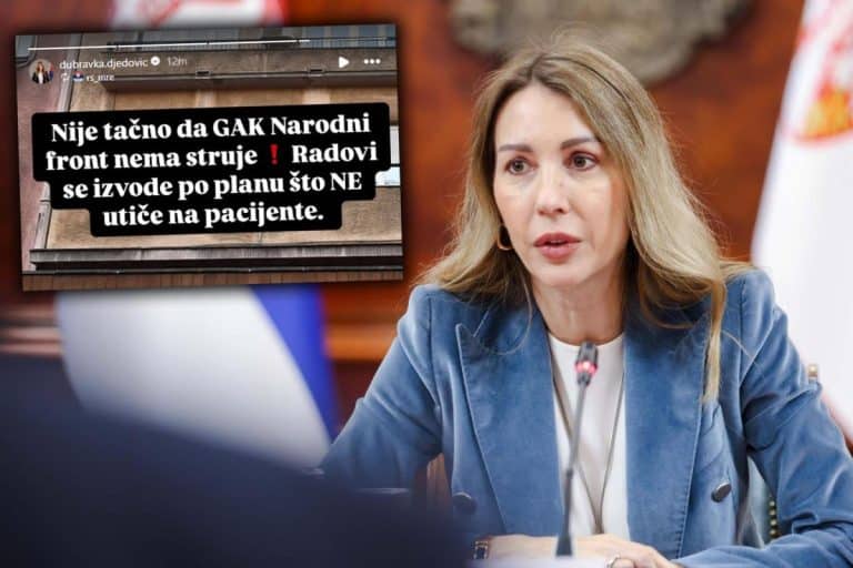 “OVO NIJE TAČNO I KLASIČNO JE ŠIRENJE PANIKE I LAŽI” Ministarka Đedović Handanović demantovala navode da GAK Narodni front nema struje (FOTO)
