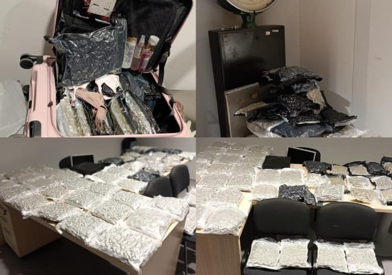 POGLEDAJTE KAKO JE DEVOJKA SPAKOVALA 45 KESA MARIHUANE U DVA KOFERA: Državljanka Mađarske se iz Bankoka uputila u Tiranu, ali je zaustavljena u Beogradu (foto)