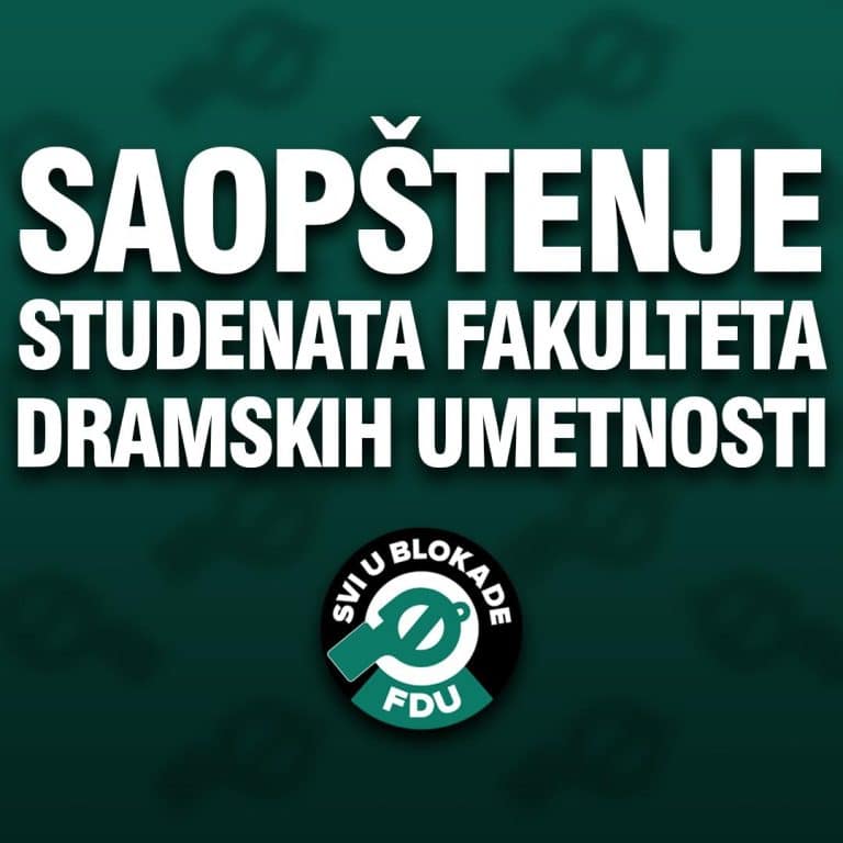 PLENUM STUDENATA FDU SMATRA DA JE SNIMAK KOJI SU GRAĐANI ČULI AUTENTIČAN Ograđuju se od Stava i PSG – neće ekspertsku vladu i neće da se mešaju u politiku!