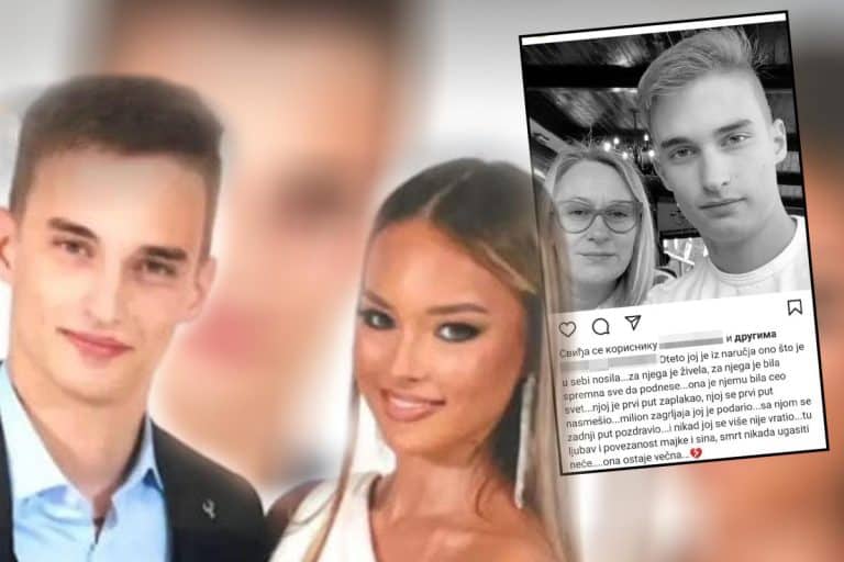 “LJUBAV MAJKE I SINA – SMRT NIKADA UGASITI NEĆE!” Bolne reči posvećene Borisu koji je poginuo na motoru sa devojkom Dejanom dok su išli na izlet