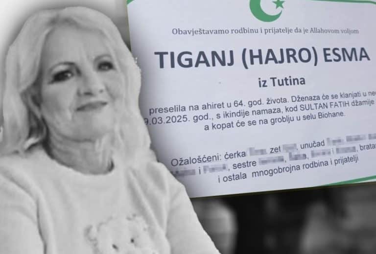 DANAS SAHRANA UBIJENE ESME TIGANJ, CEO TUTIN OBLEPLJEN UMRLICOM KOJA KIDA DUŠU! Ubica bacio njeno telo pored puta i prekrio ga lišćem: Nije to zaslužila!