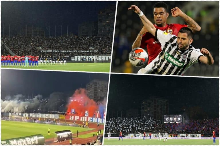 CSKA POBEDIO PARTIZAN U BRATSKOM DERBIJU! Navijači napravili spektakl za pamćenje, crno-beli u finišu utakmice do počasnog gola!