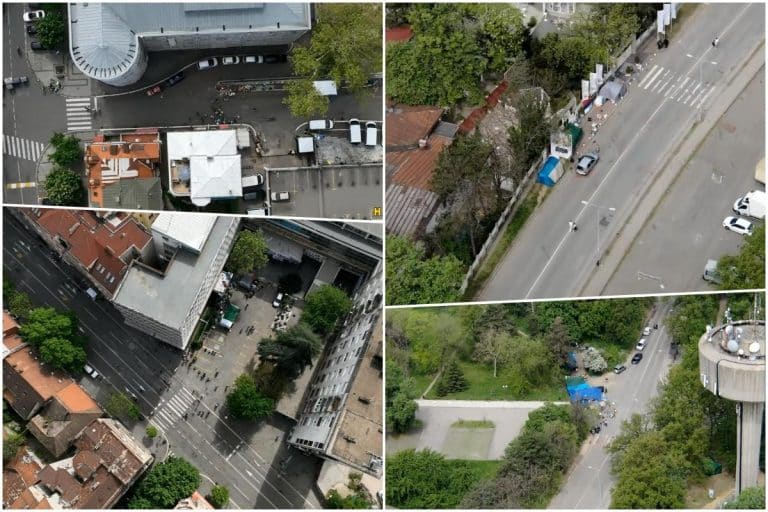 TEROR NAD GRAĐANIMA NE JENJAVA: Ovo su slike iz vazduha – pogledajte nekolicinu blokadera koja blokira RTS! Saobraćaj BLOKIRAN na ove 3 lokacije (FOTO)