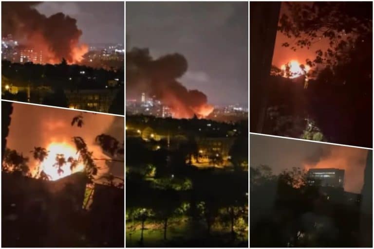 VELIKI POŽAR NA NOVOM BEOGRADU! Grom udario, vatra se zapalila – vatrogasci se bore sa stihijom (VIDEO)