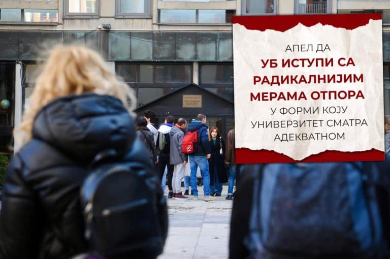 STUDENTI BLOKADERI TRAŽE RADIKALIZACIJU PROTESTA! Uputili zvaničan apel BG Univerzitetu: “Radikalnije mere otpora u formi koju univerzitet smatra adekvatnim”