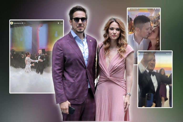 NIKOLA ROKVIĆ RAZMENJIVAO NEŽNOSTI SA ŽENOM NA SVADBI KTITOROVOG SINA! Dok je Brena pevala, evo šta su oni RADILI: Erupcija strasti… (FOTO)