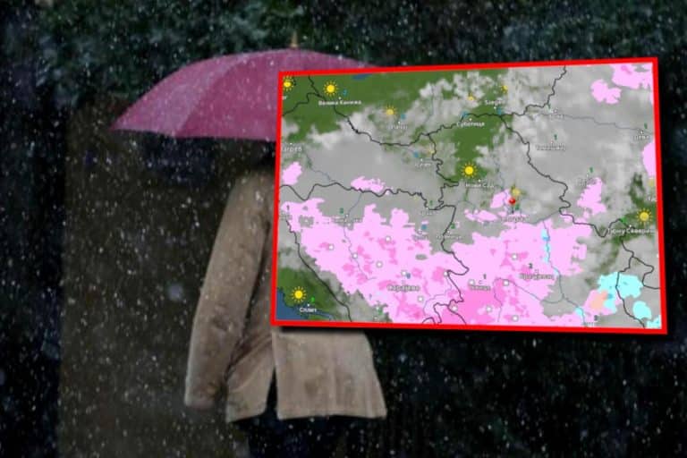 (MAPE) POGLEDAJTE KAKO ARKTIČKI CIKLON STIŽE U SRBIJU Radarske slike iz sata u sat! Obrt sledi u narednim časovima, temperatura pada za 15 stepeni! (FOTO)